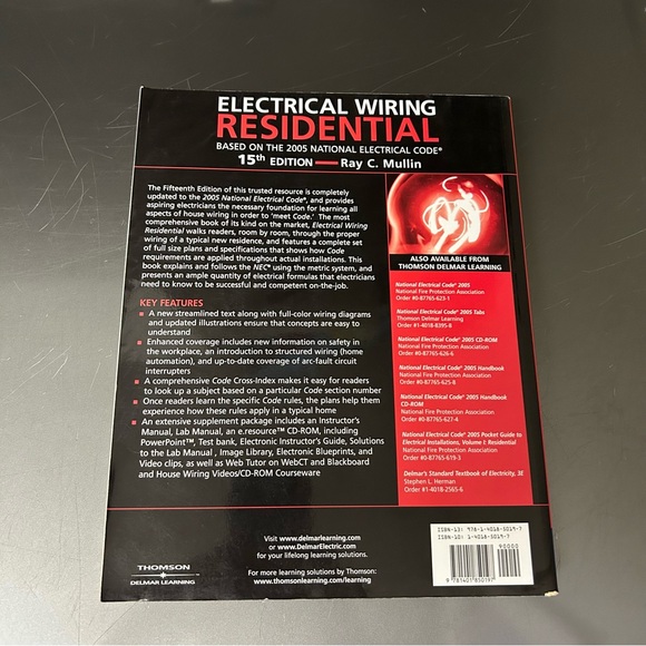 Residential Electrical Wiring based on the national code.  Large Softcover book - Picture 4 of 9